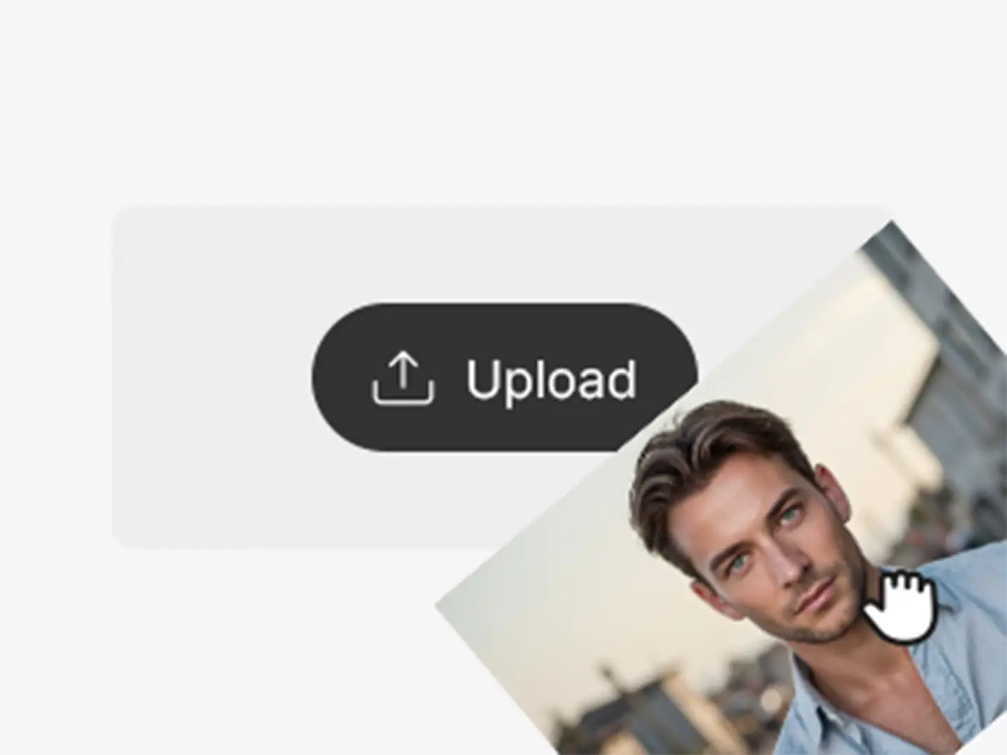 User interface to upload an image