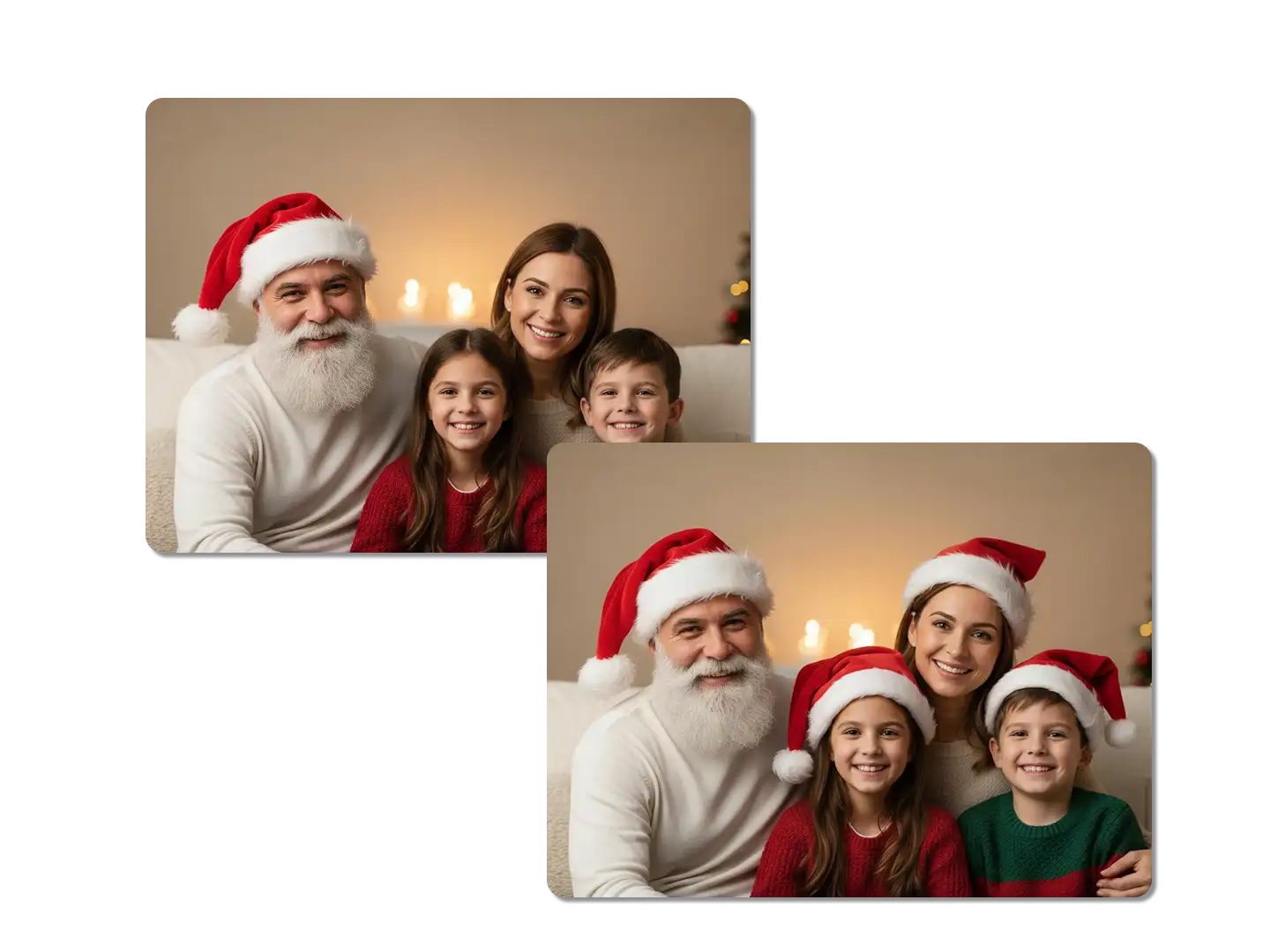 Add Santa hat to image with contextual awareness