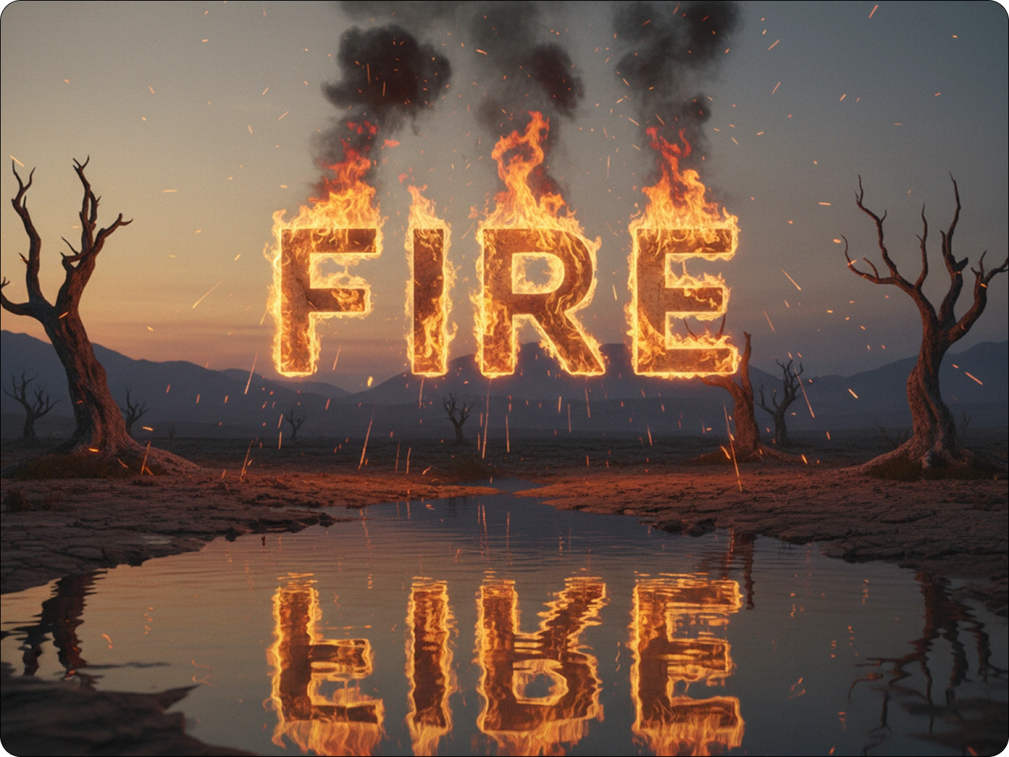 Create fire backgrounds for videos