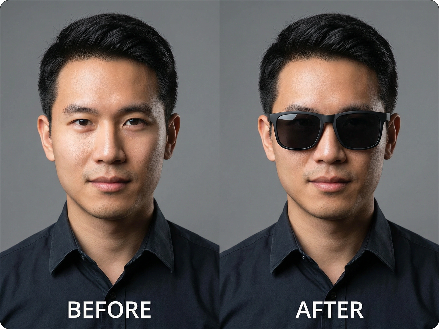 Test sunglass styles before buying