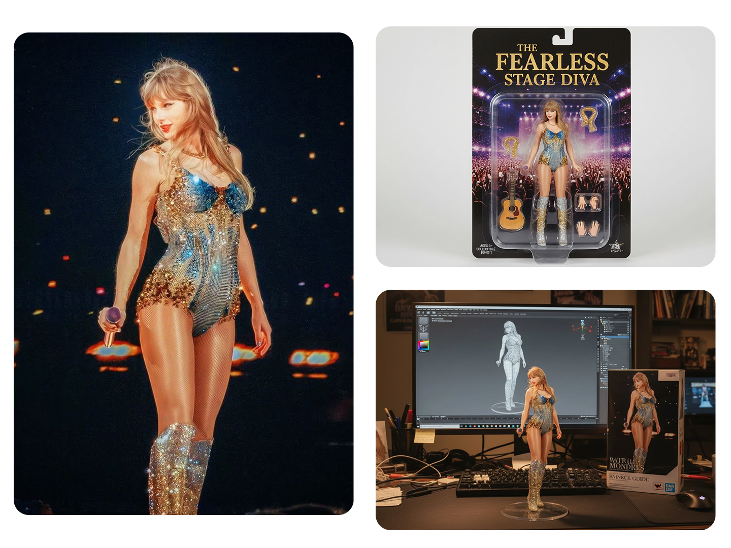 Turn Taylor Swift into an action figure