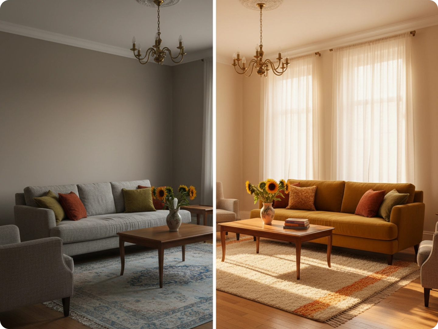 Event photo lighting correction