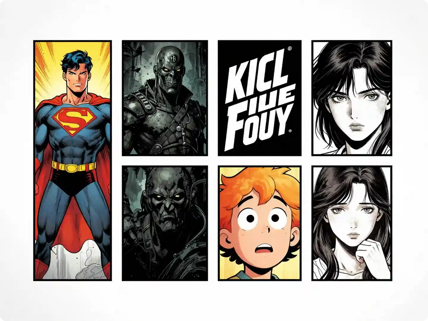 Multiple Comic Styles are Available for Selection