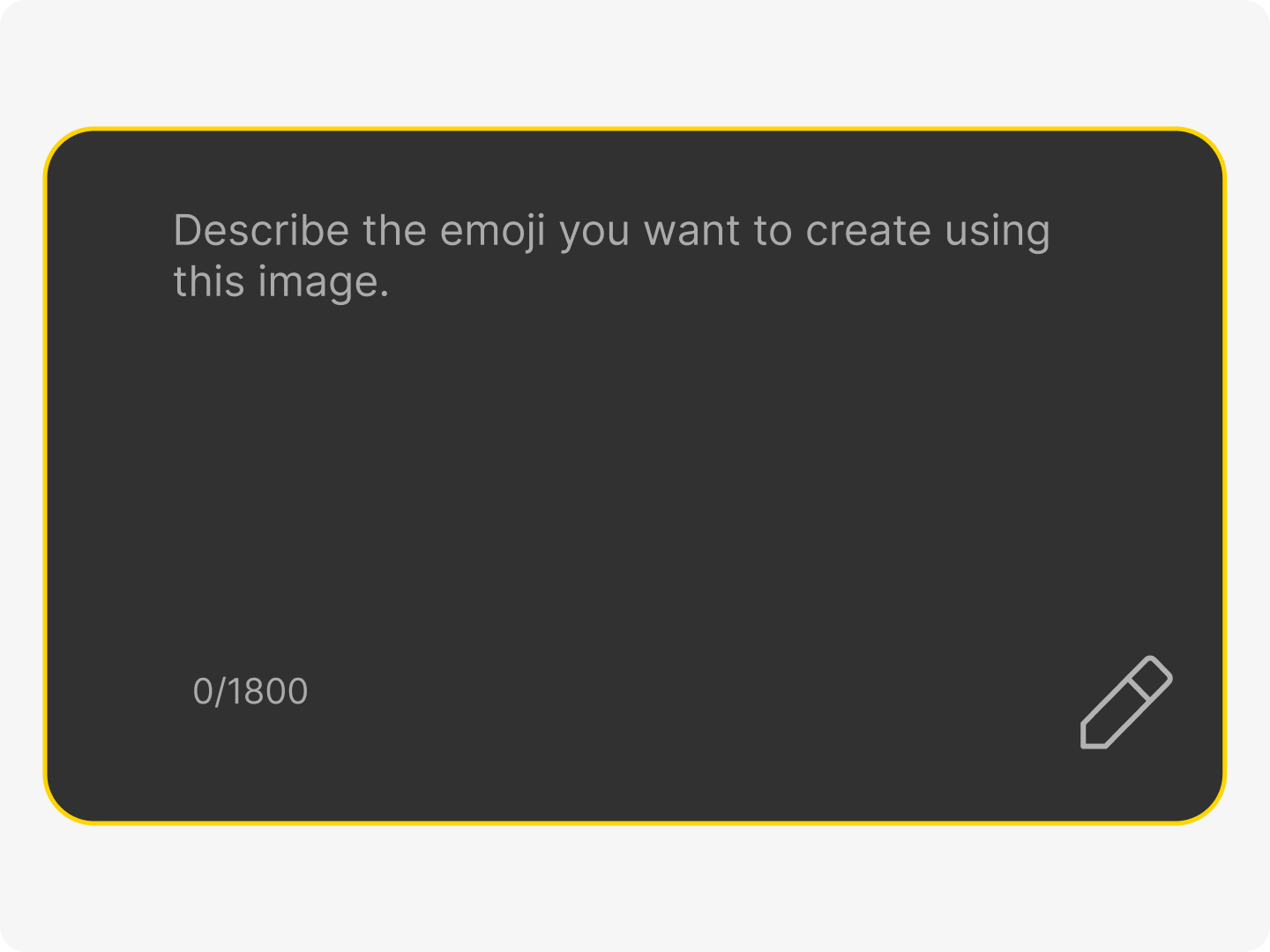 Describe your vision to refine and customize your emoji