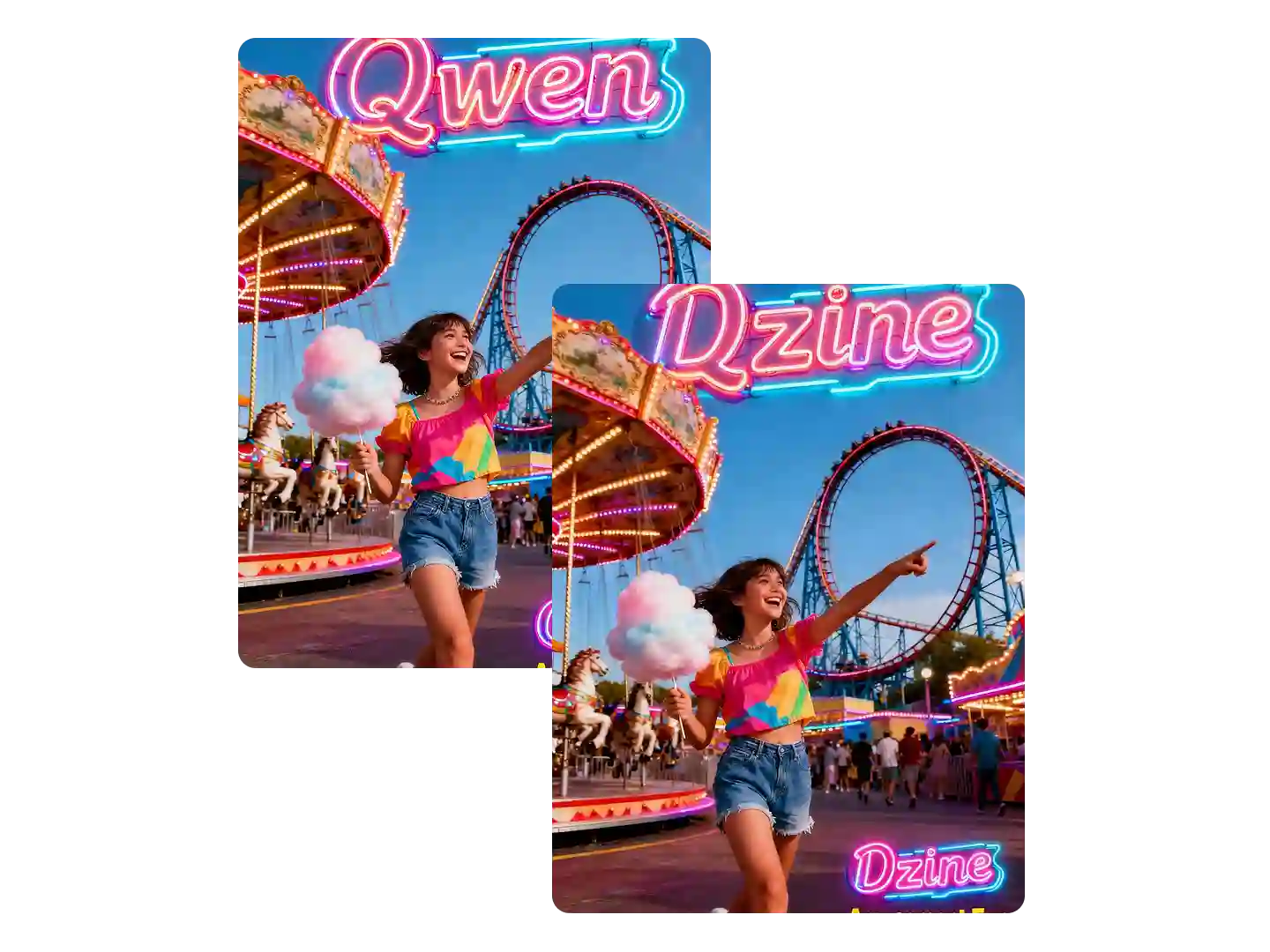 Dzine's AI image editor can customize text