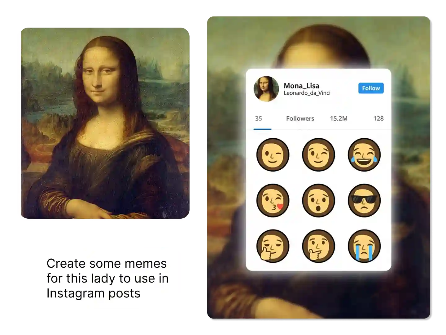 A cute animated fox stands on a fallen log