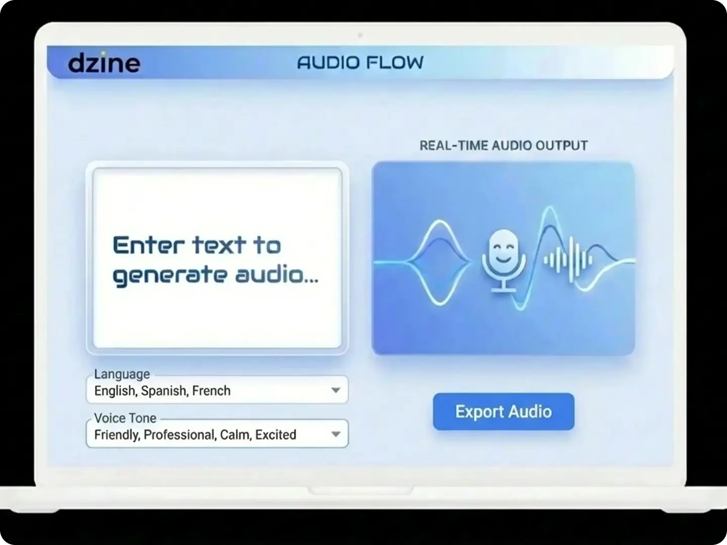 Instant audio generation