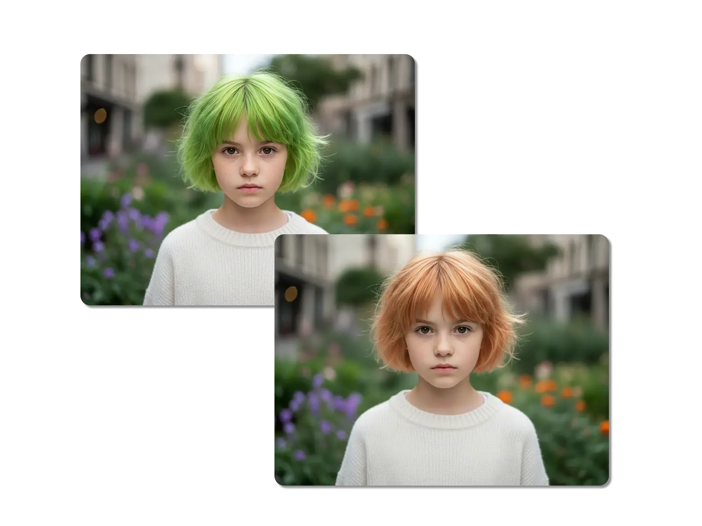 Test the strawberry blonde hair filter and other unique tones