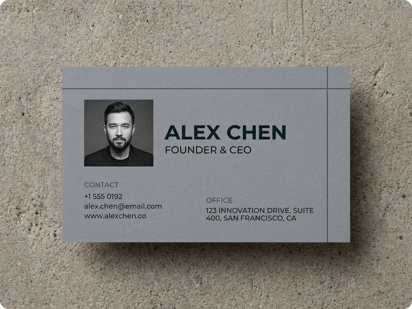 Professional cards for freelancers