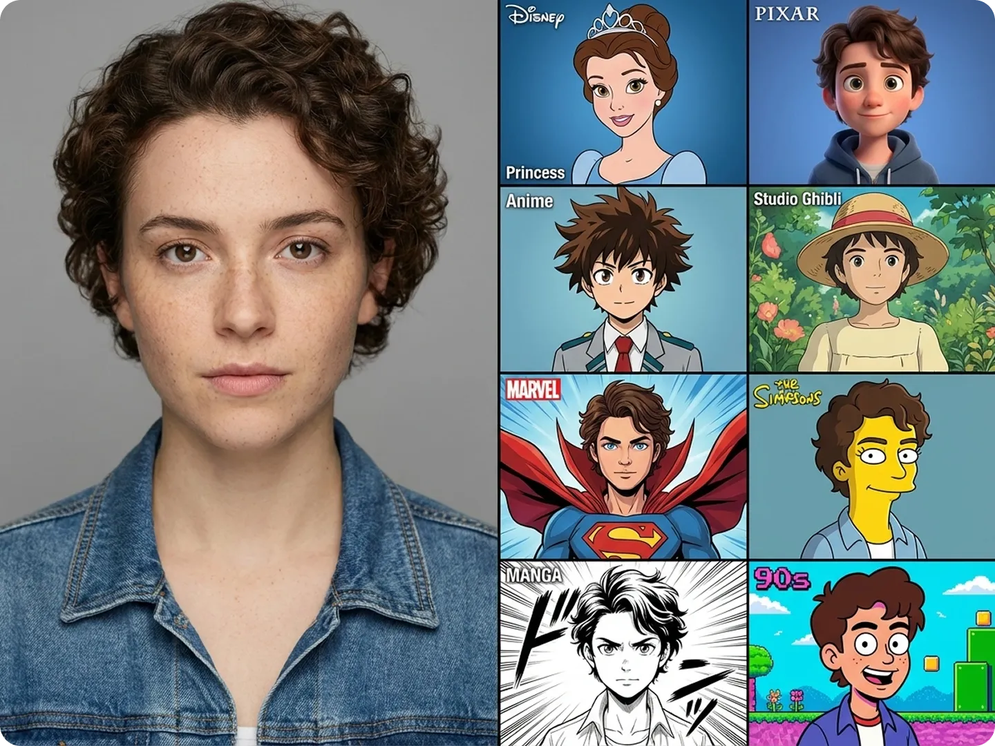 80+ unique cartoon styles