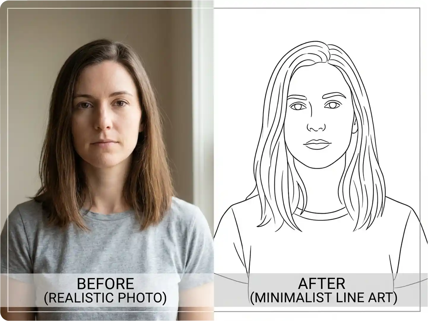 Minimalist Line Art Cartoons