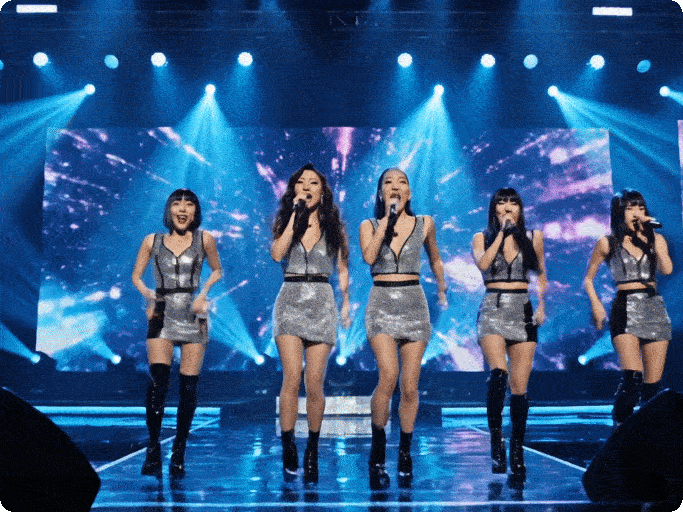 Multi-celebrity lip sync