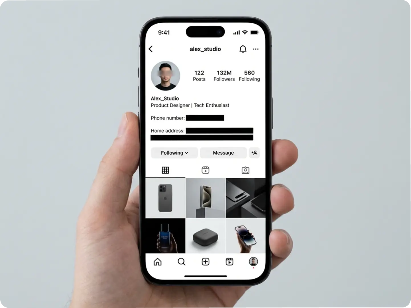 Add censor bars to protect personal information