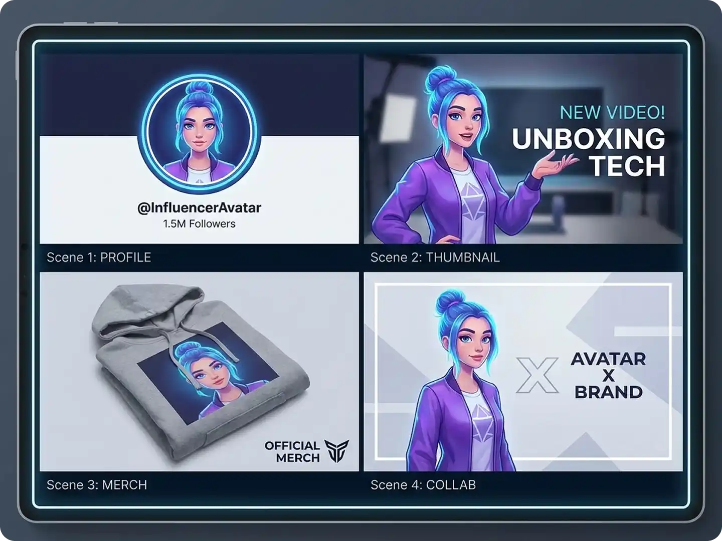 Influencer Avatar Set