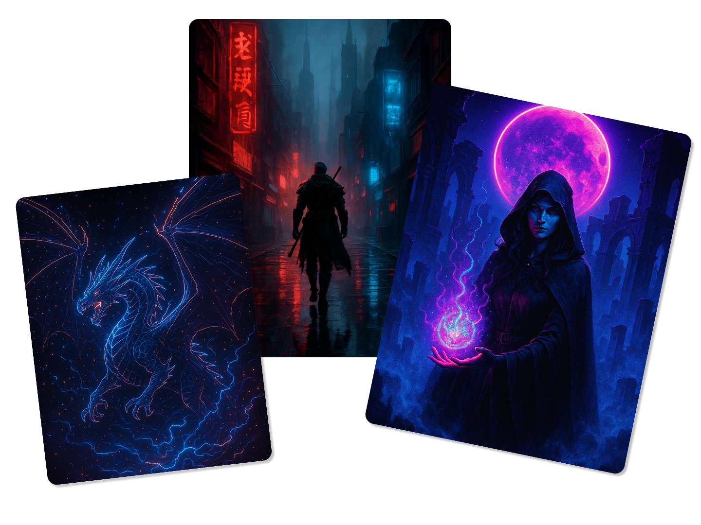 Retro 80s Dark Fantasy worlds