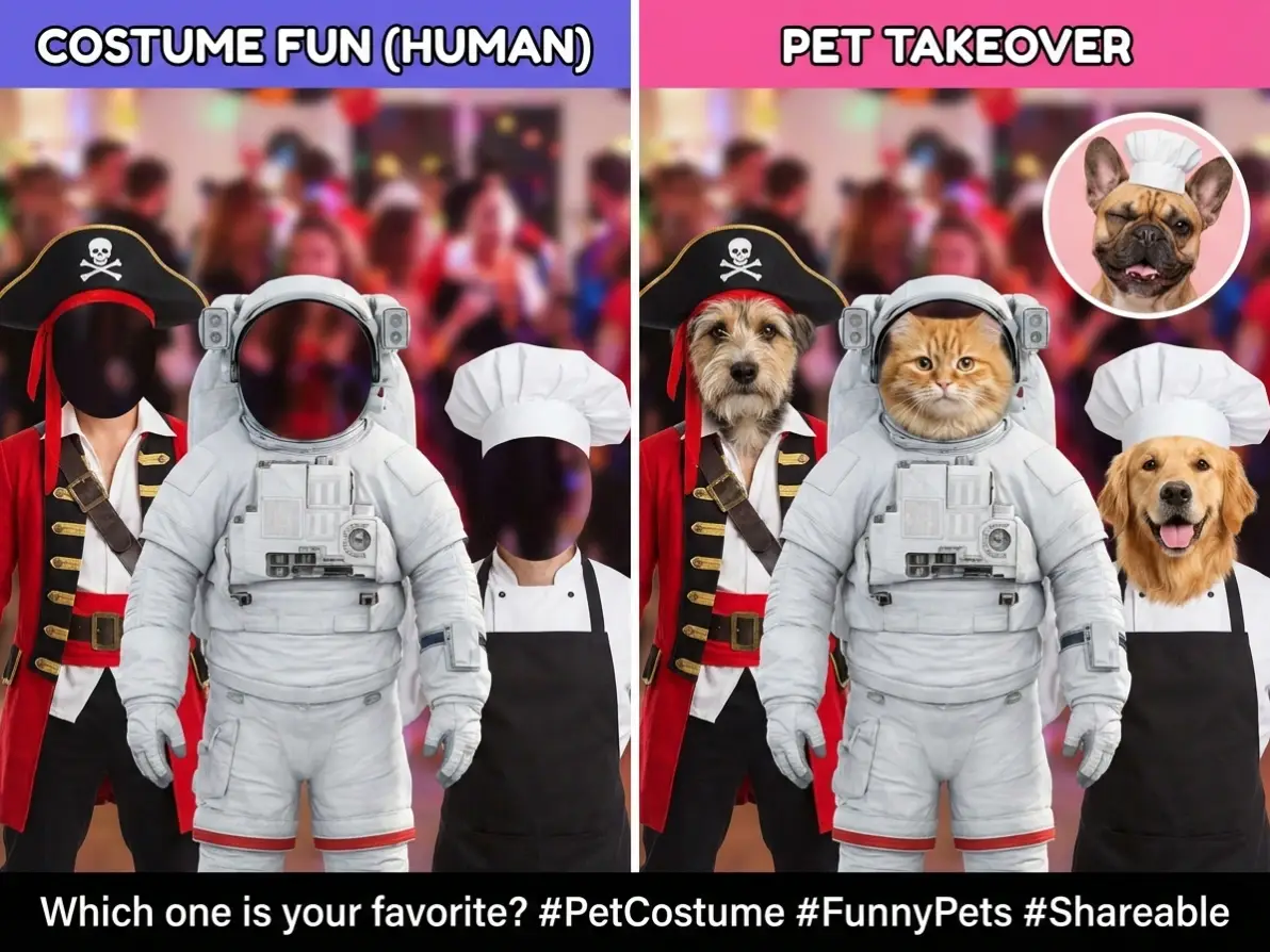 Put Your Pet’s Face in Funny Scenarios