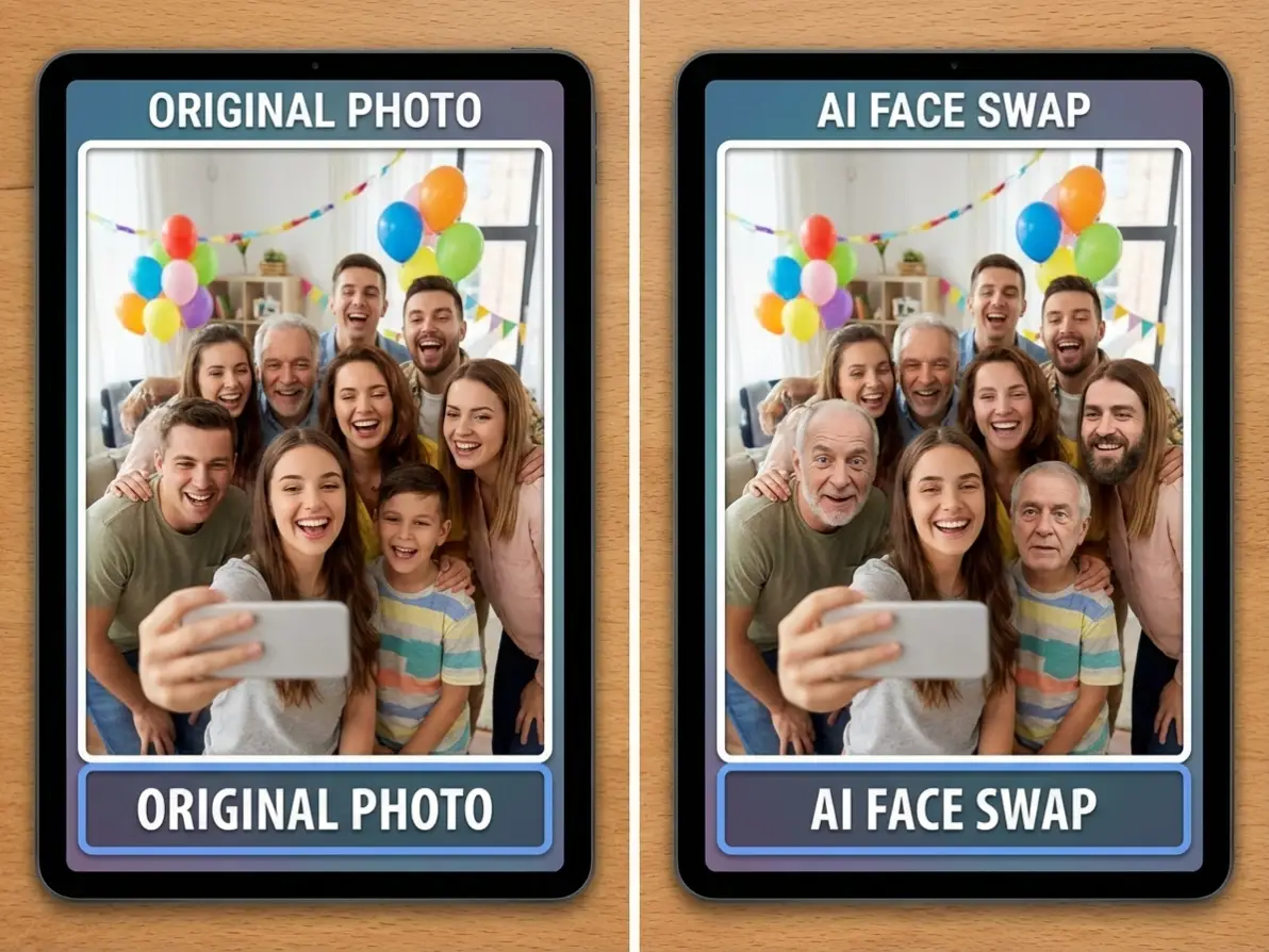 Fun Face Swaps with Friends & Family
