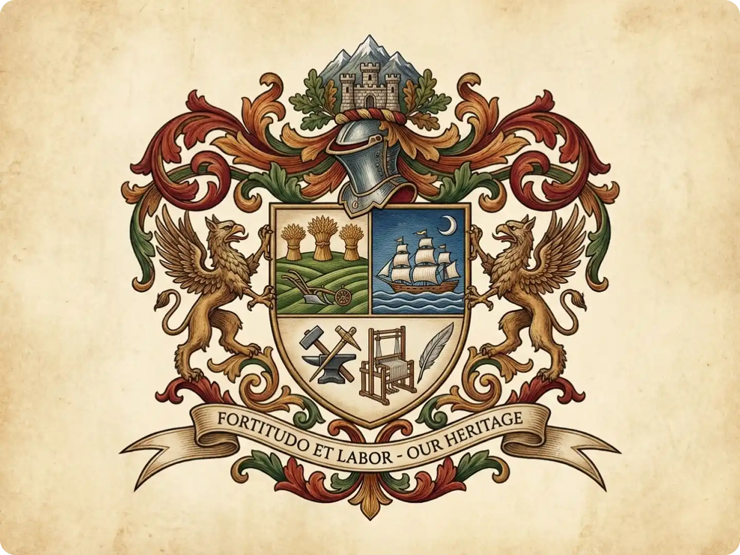 Honor your ancestry with a custom crest