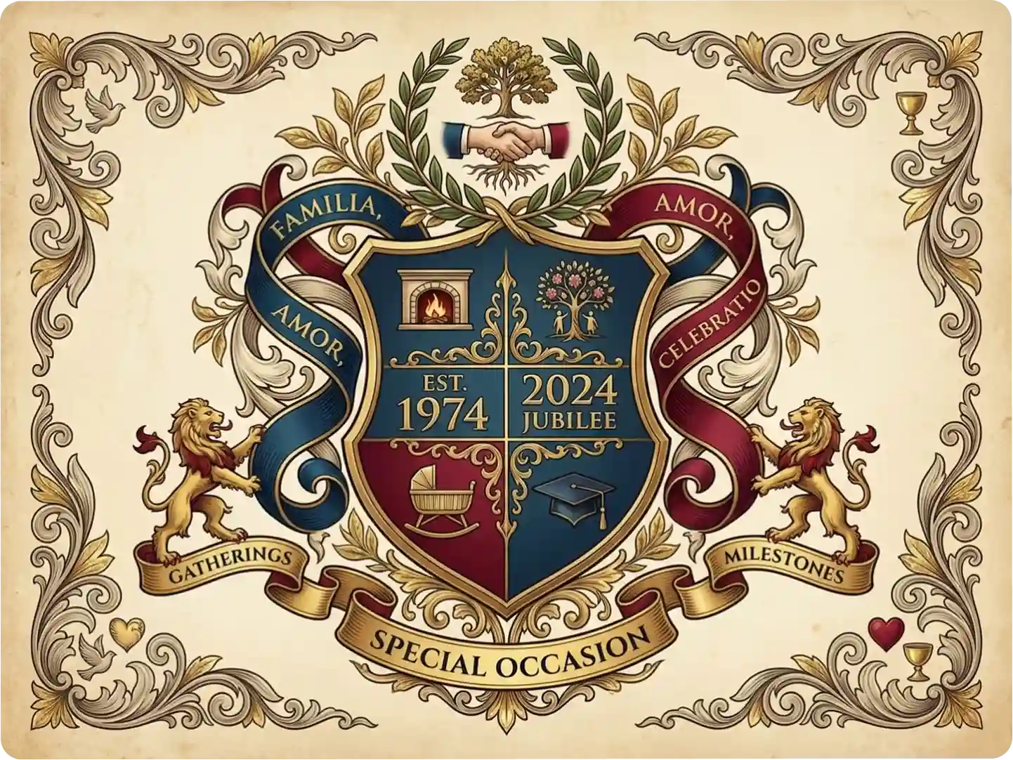 Design crests for special family events