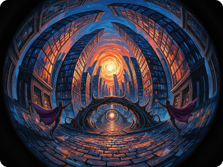 Artistic Fish Eye Distortion