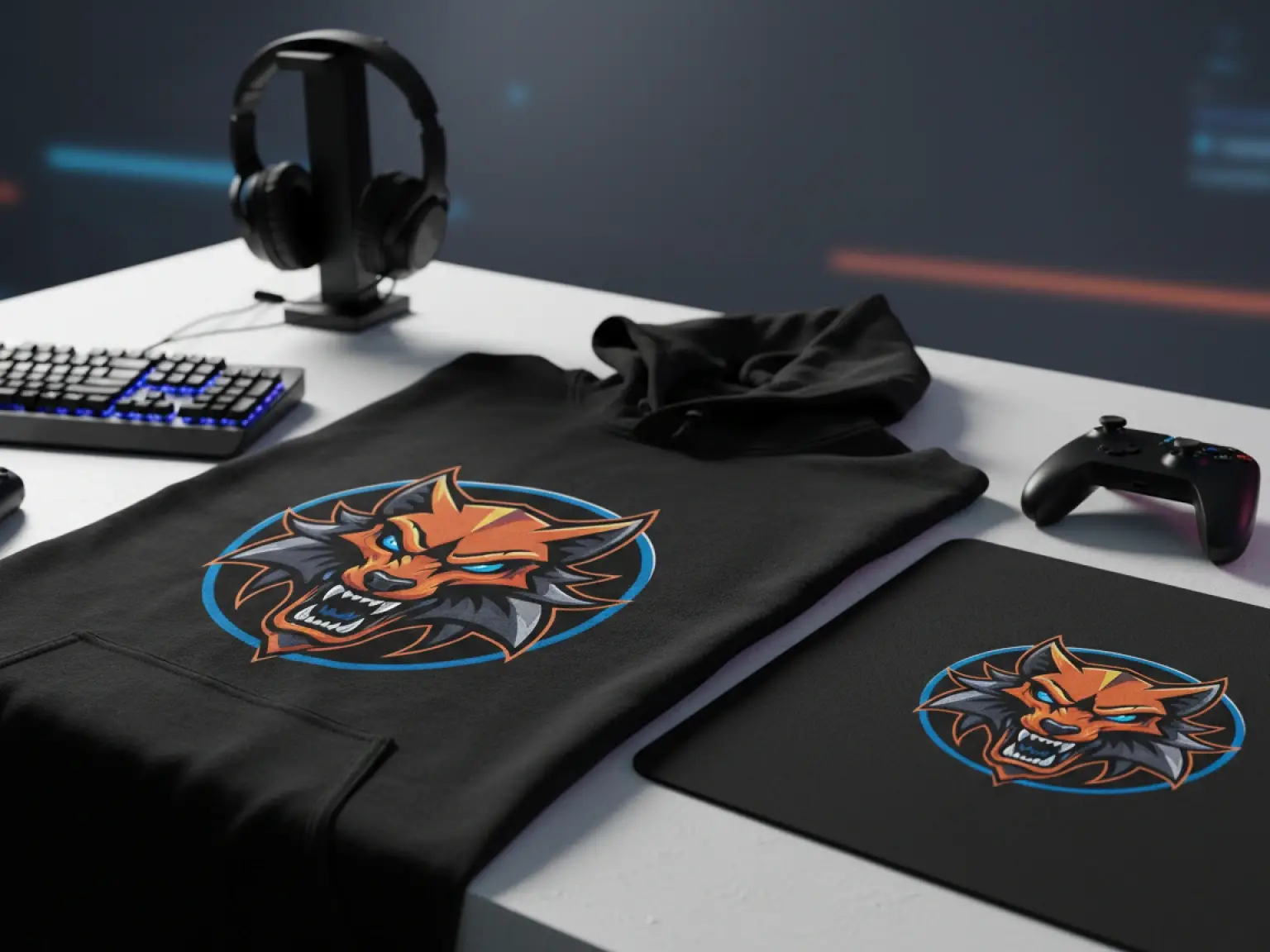 Print-Ready Gaming Merch Logos