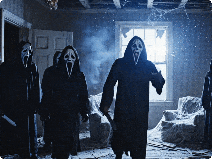 Realistic ghostface lip sync