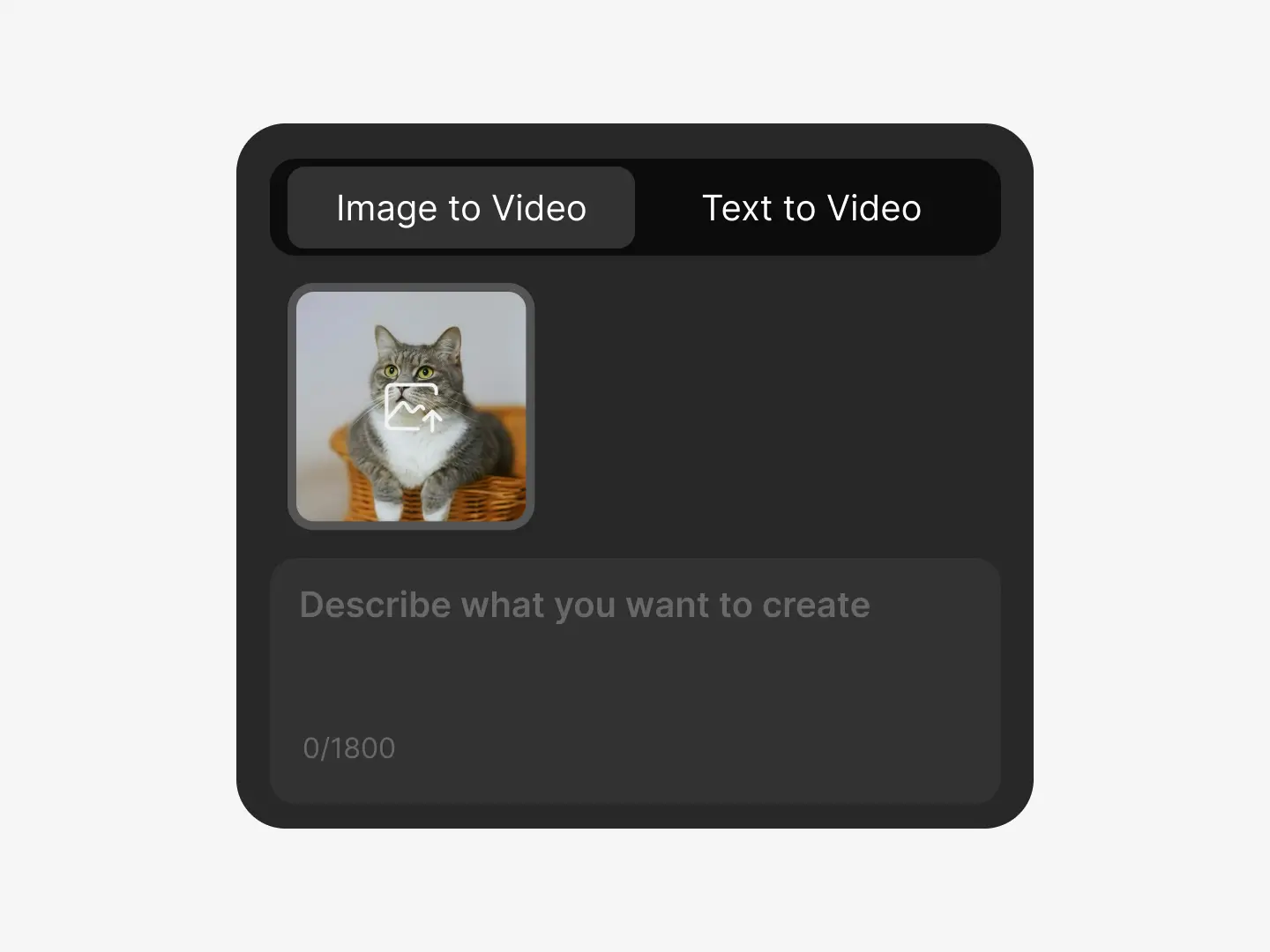 step 1 of using Hailuo AI free on Dzine is uploading the image