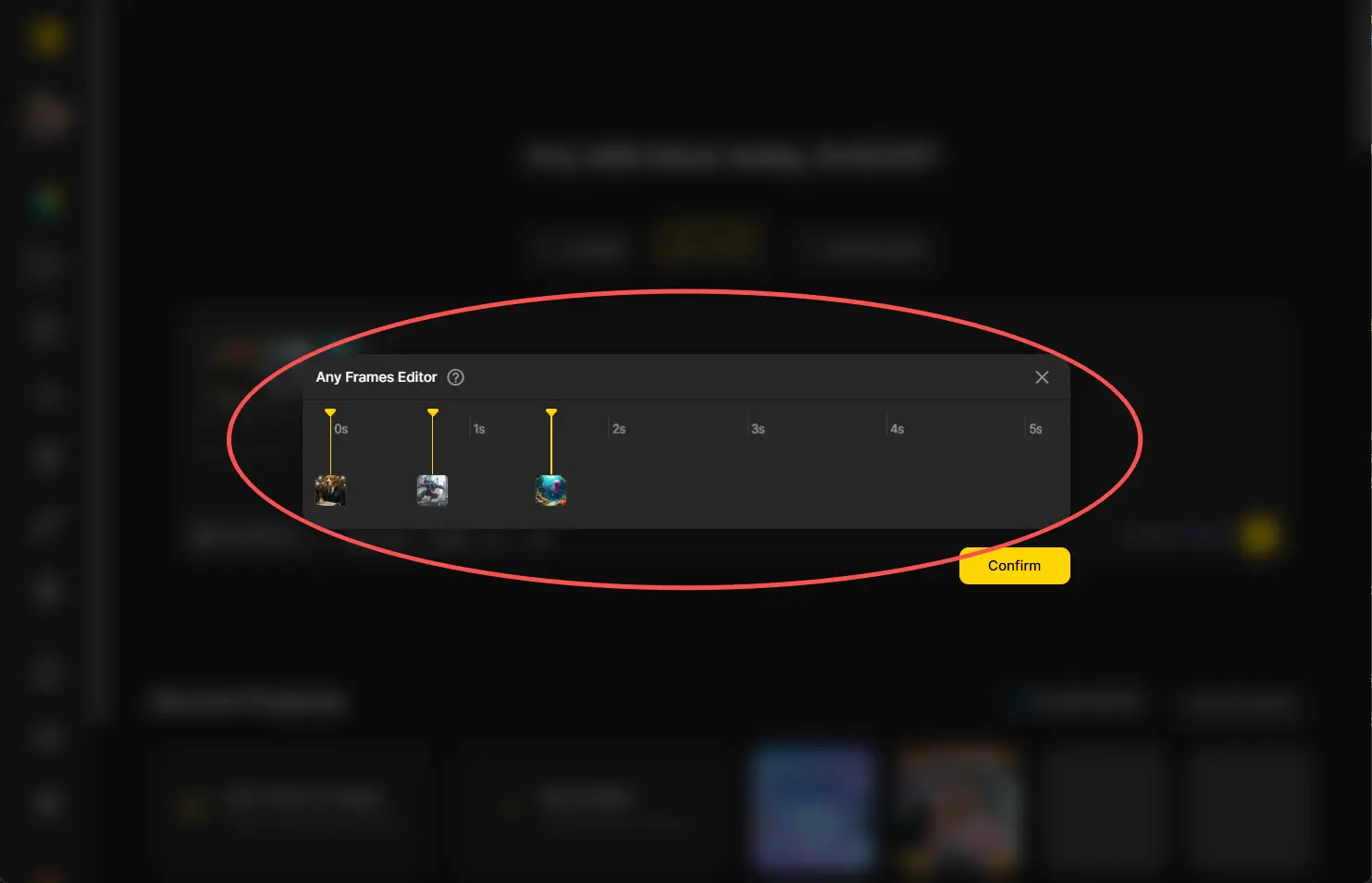 Arrange Your Frames on the Timeline