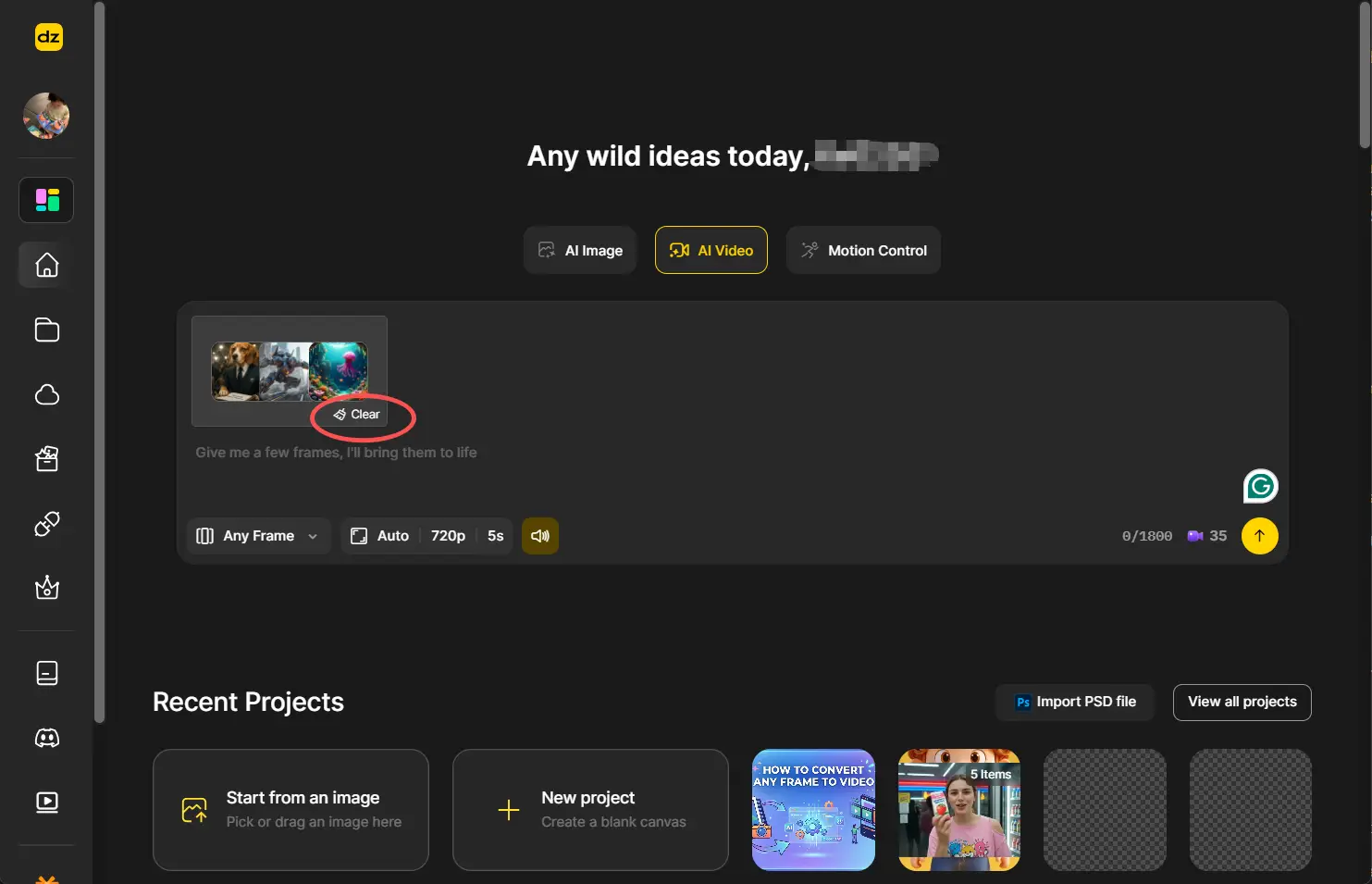 Edit or Clear if Needed