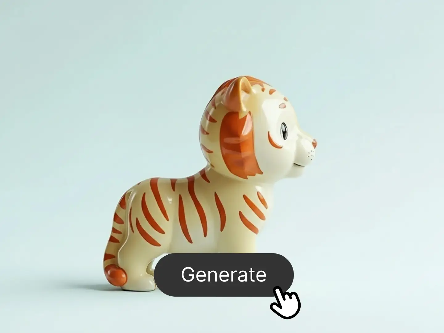 step 3 of using Hunyuan3D 3.0 on Dzine is generating 3D model