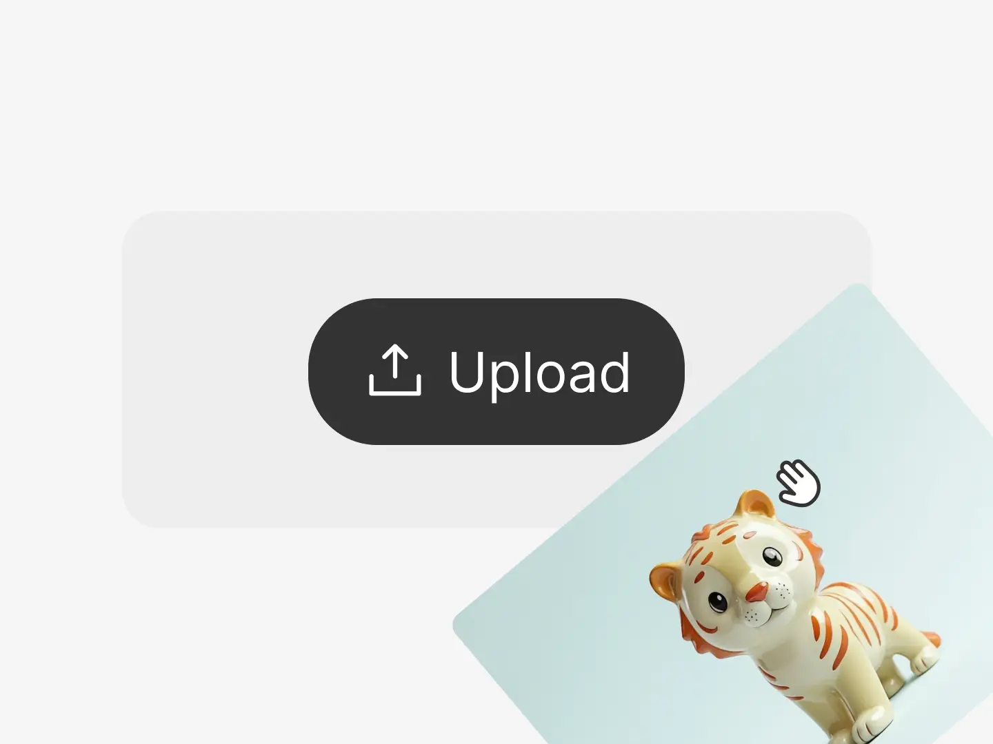 step 1 of using Hunyuan3D 3.0 on Dzine is uploading your image