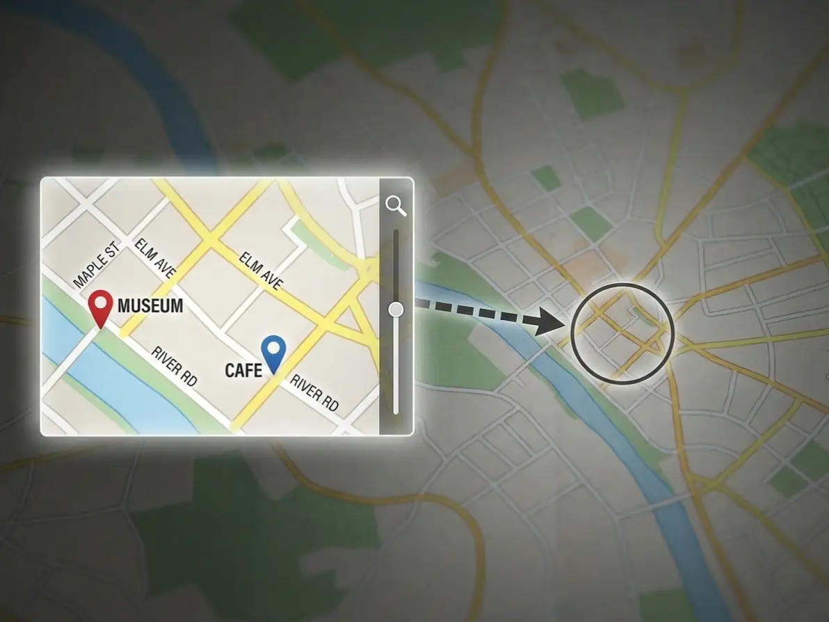 Zoom In Map Images to Pinpoint Destinations