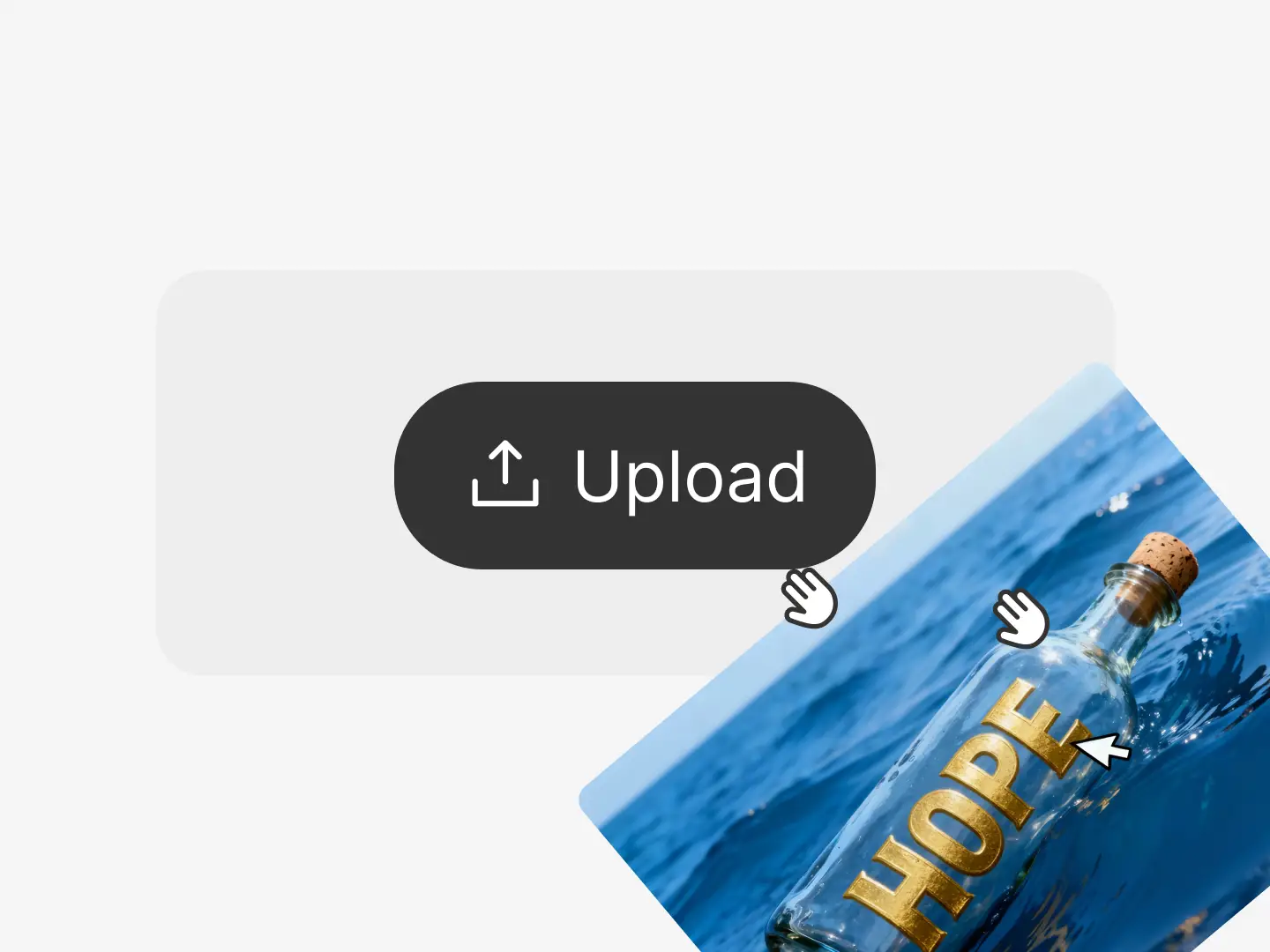 step 1 of using Dzine's color inverter online is uploading the image