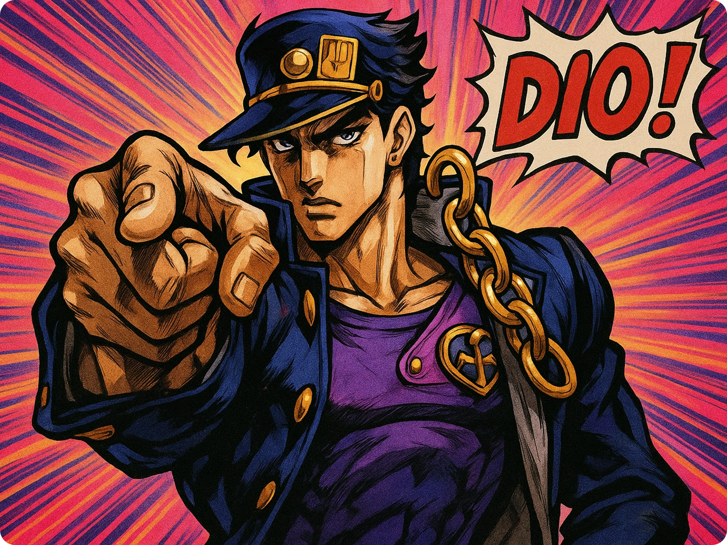 JoJo pose with AI precision