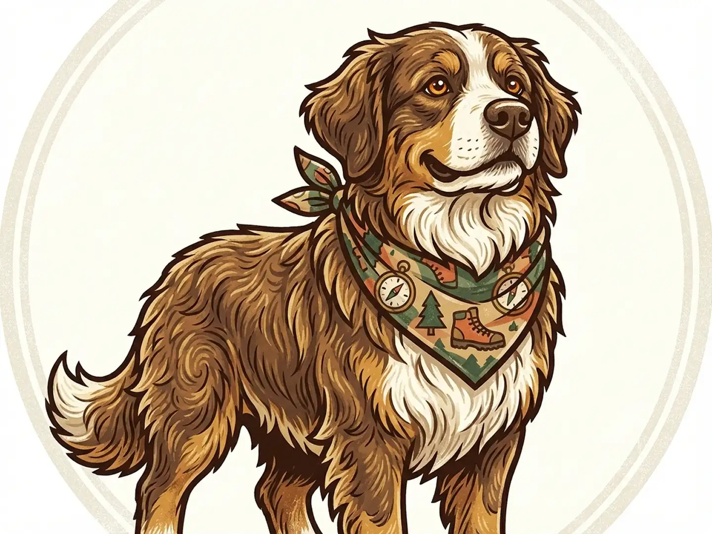 Custom animal mascot logo for pet brands