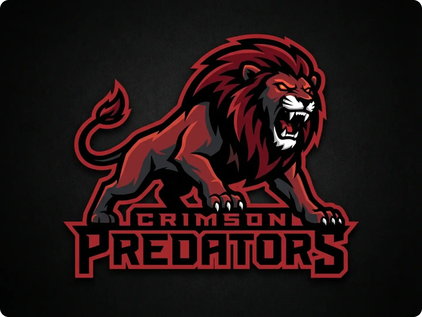 Fierce sports team mascot logo generated with AI mascot creator