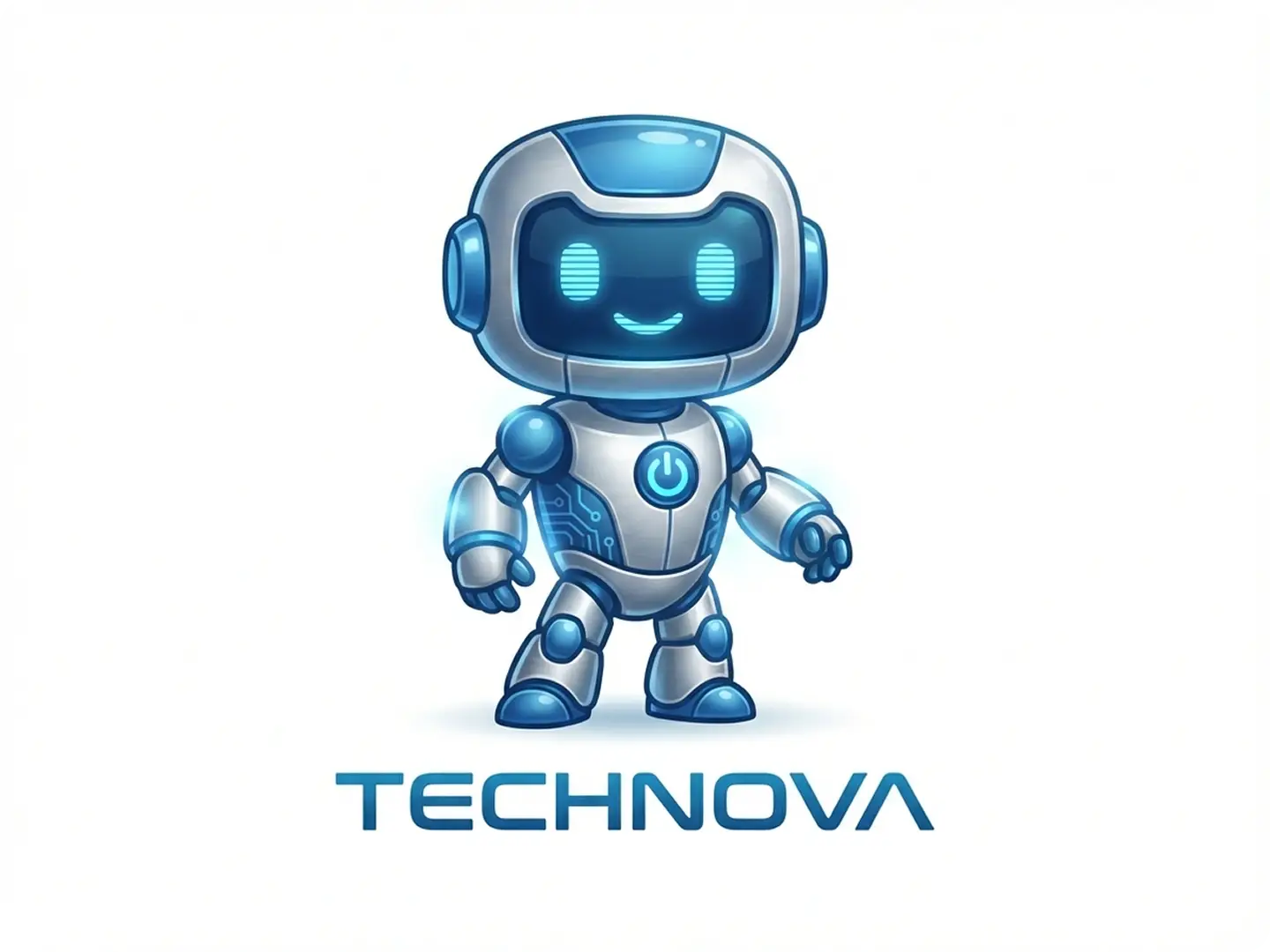 Sleek modern mascot logo for tech startups