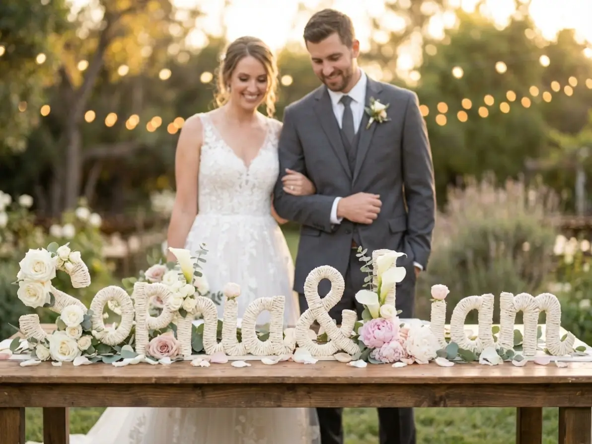 Wedding & Anniversary Name Bouquets
