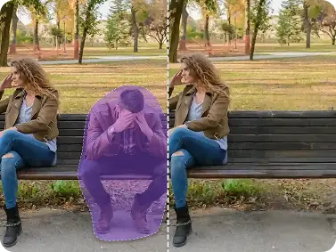 Natural Language Editing Without Masks