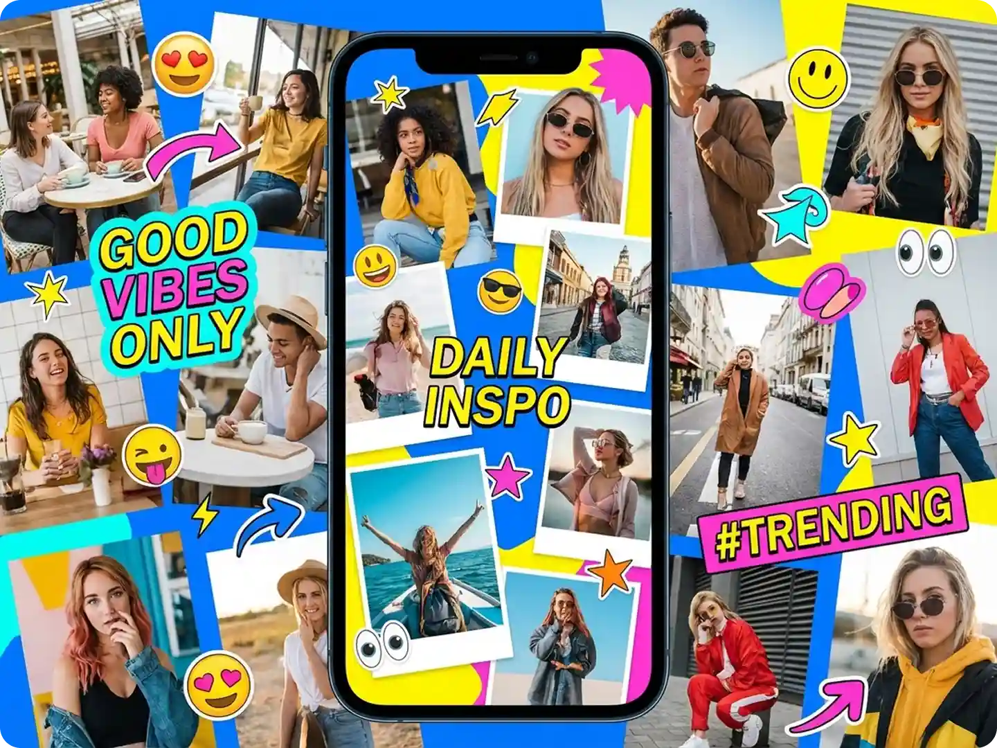 Social media collage