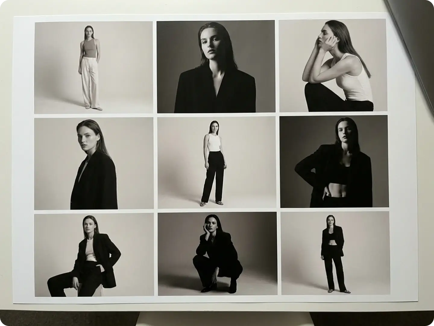 Photoshoot collage for portfolios