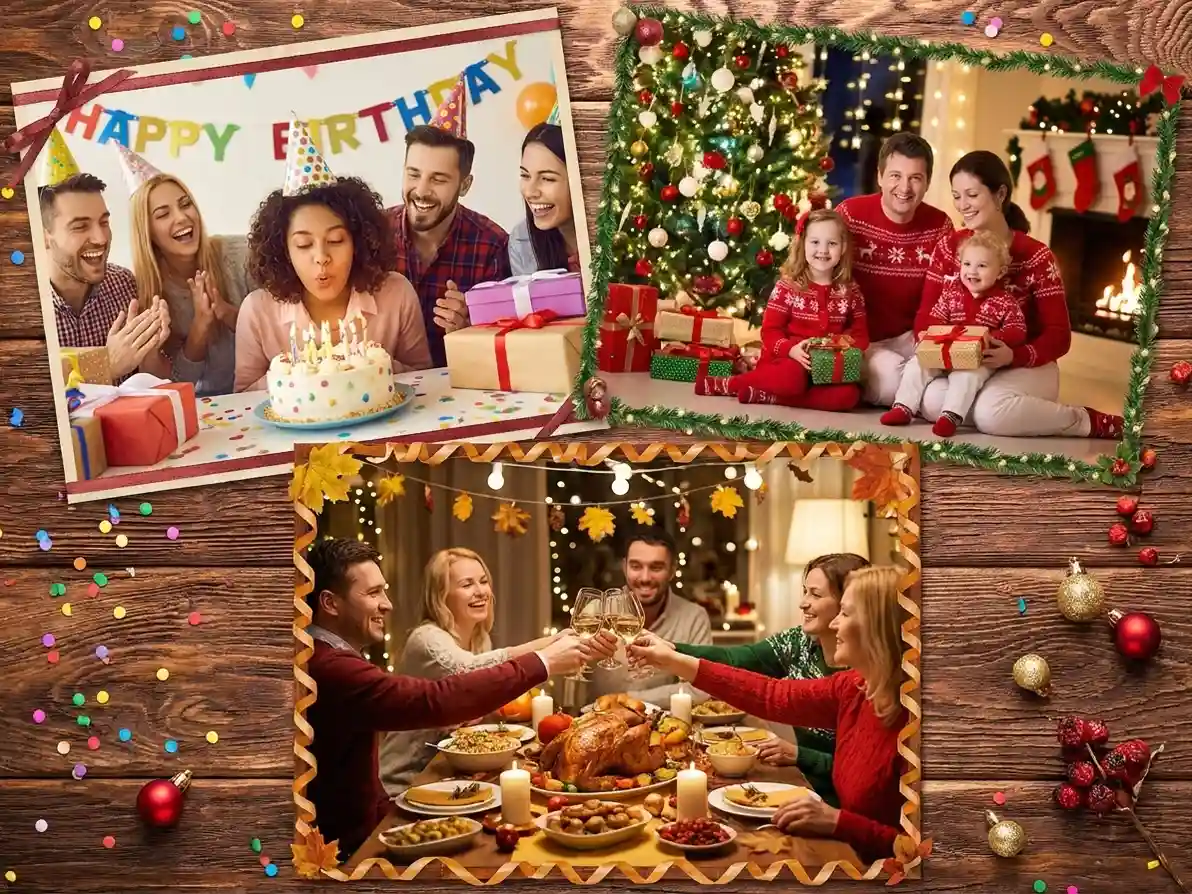 Create Festive Holiday Photo Collages