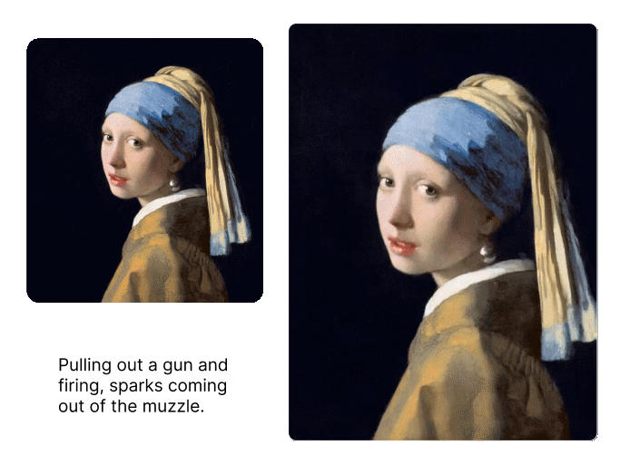 Transform photos into videos