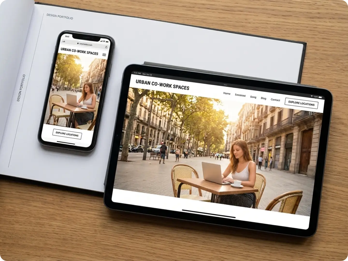 Professional landscape website banners