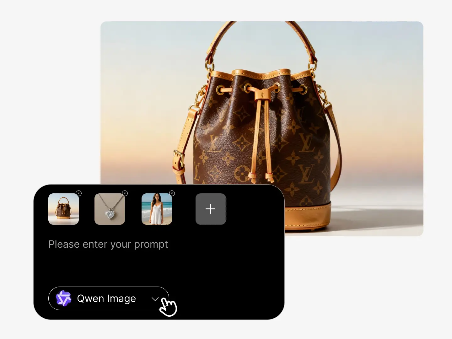 step 2 of using Qwen-Image-Edit-2509 on Dzine