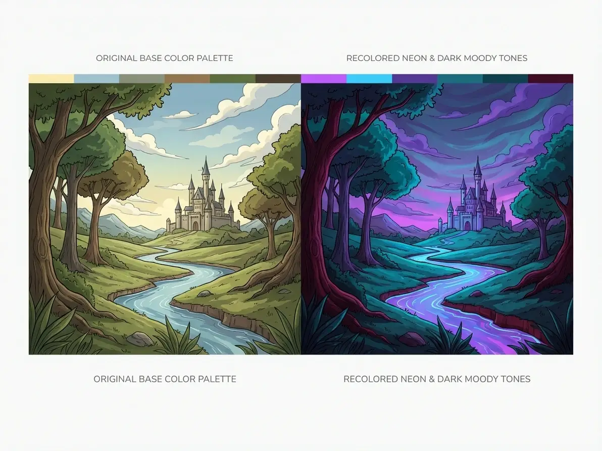 Recolor Digital Art & Illustrations