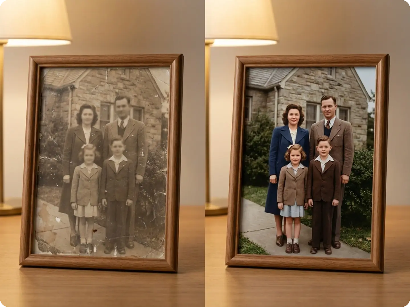 Old photo color restoration