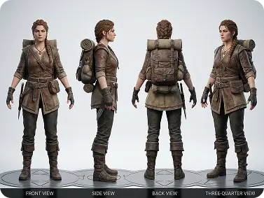 Consistent Texture Mapping Across All Views