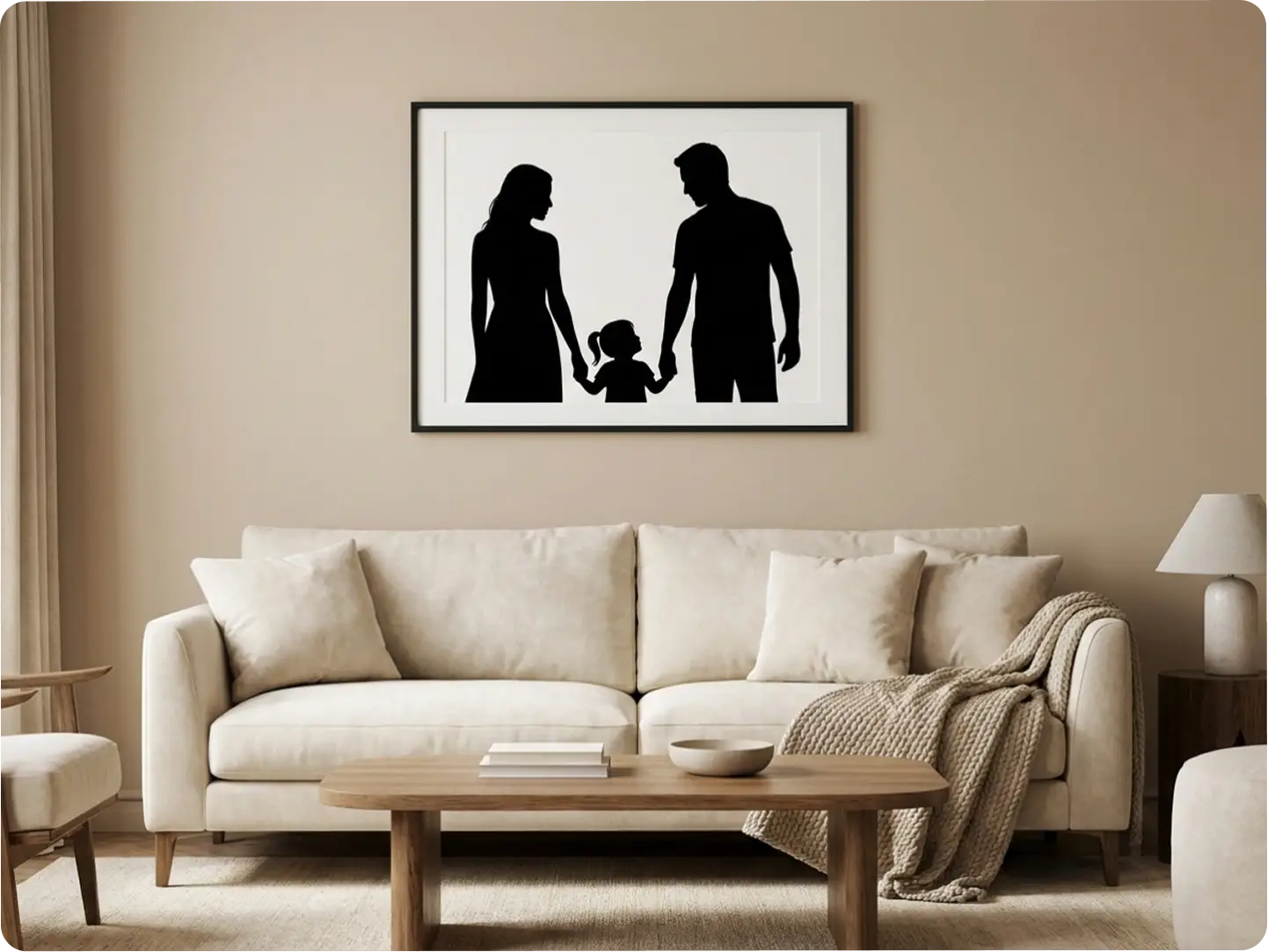 Portrait silhouette art