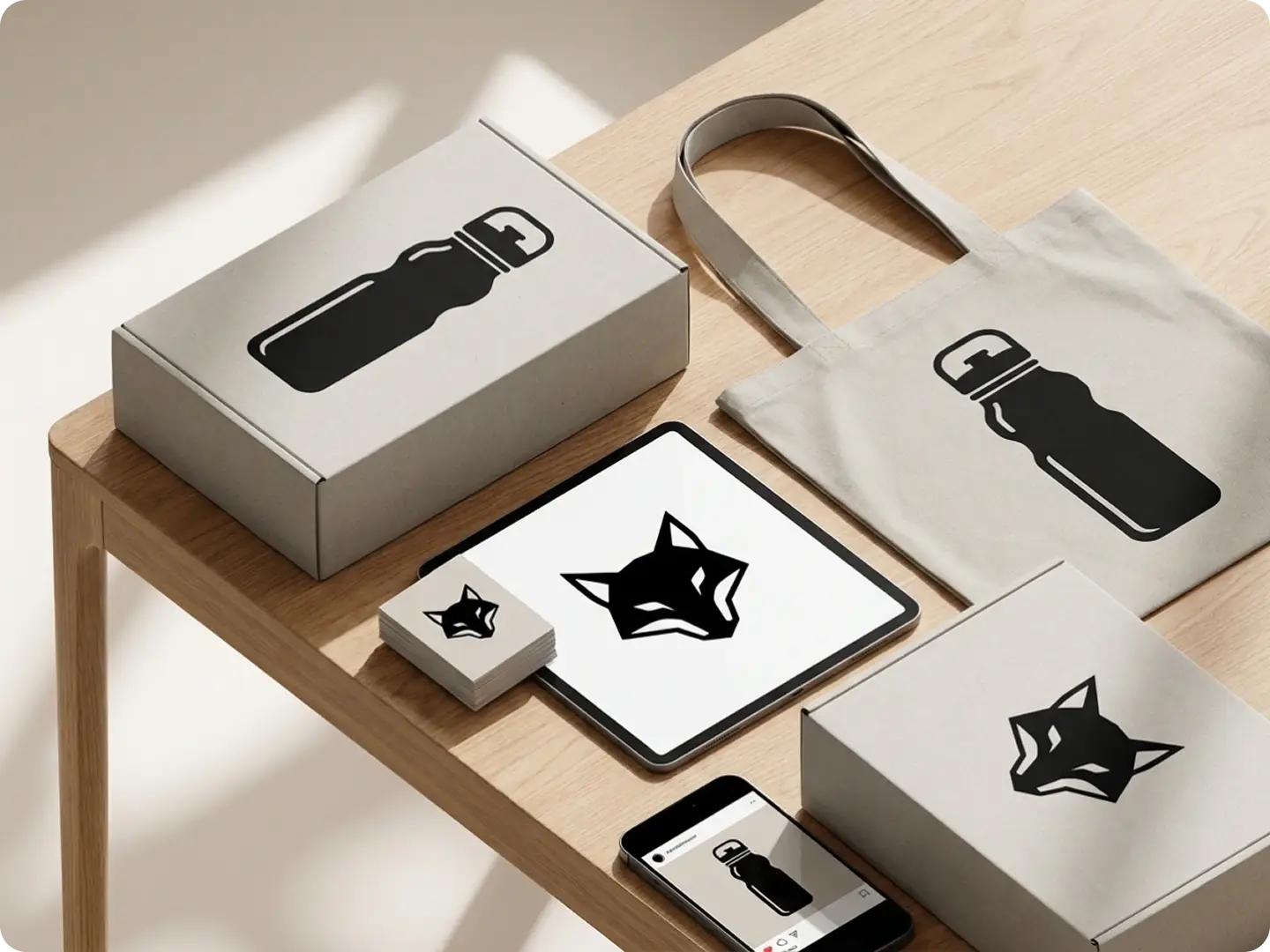 Branding silhouette graphics